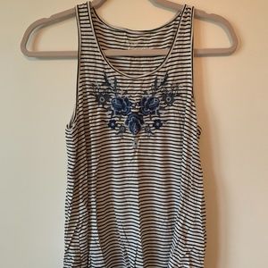 Striped American eagle tank top